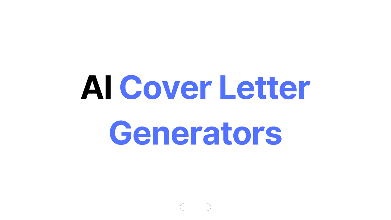 Top 5 AI Cover Letter Generators in 2024